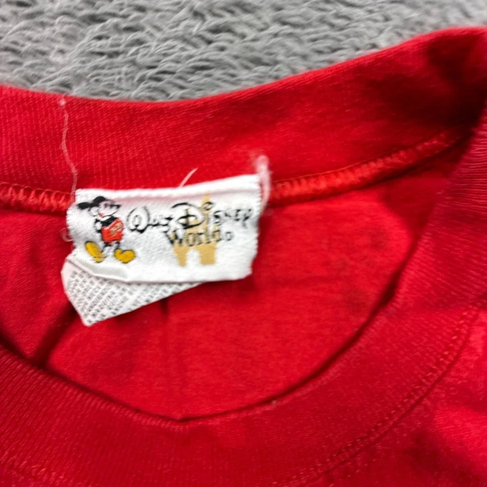 Vintage Disney Grumpy Dwarf Tank #37 Red Mens XL Crew Neck Sleeveless Shirt
